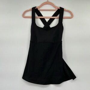 Lululemon Black tank Top with Cross Back